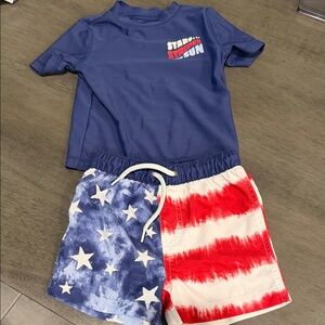 OshKosh B'gosh Blue Rash Guard (Baby Boy 12M)